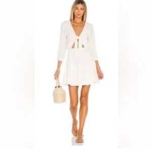 L*Space Cream Dress with Tie Accent